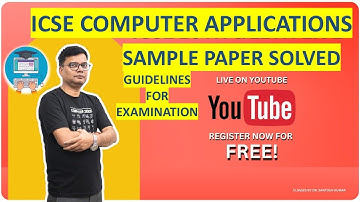 ICSE 2025 Computer Applications Sample Paper Solved | Complete Guide & Preparation Tips