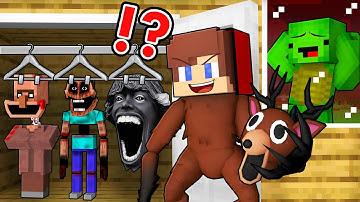 JJ Can Shapeshift Into SCARY MONSTERS To PRANK Mikey in Minecraft Maizen
