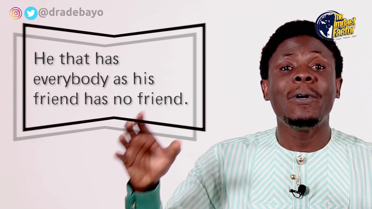 Friendliness And Friendship - The Impact Factor E309 