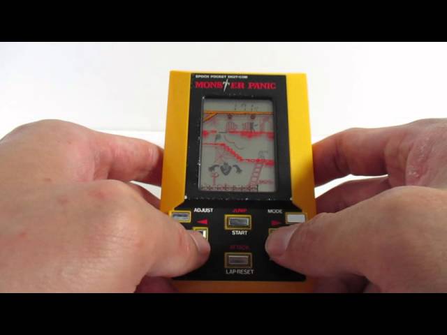 15899 Epoch LCD Game Pocket Digit-Com Monster Panic - YouTube