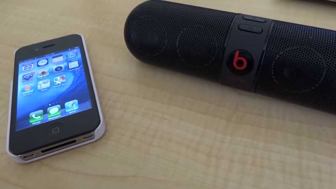 how to connect beats pill to iphone