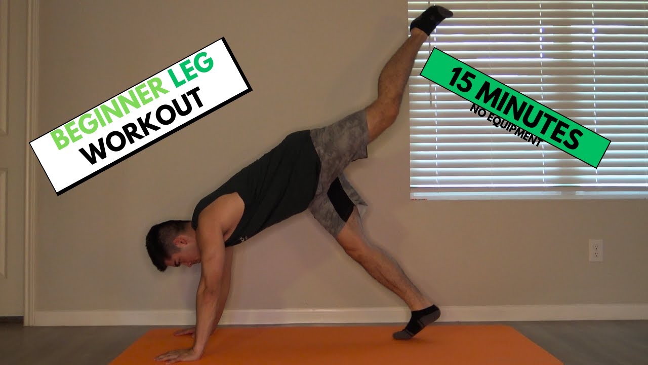 15 MIN LEG WORKOUT - NO EQUIPMENT | BEGINNER NO SQUATS | W0019 - YouTube