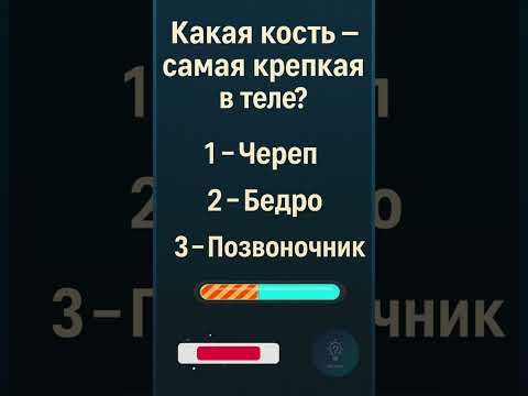 Какая кость — самая крепкая в теле? #ШкольныйТест #Кости #Тело #Shorts #факты #shortvideo #iqcheck
