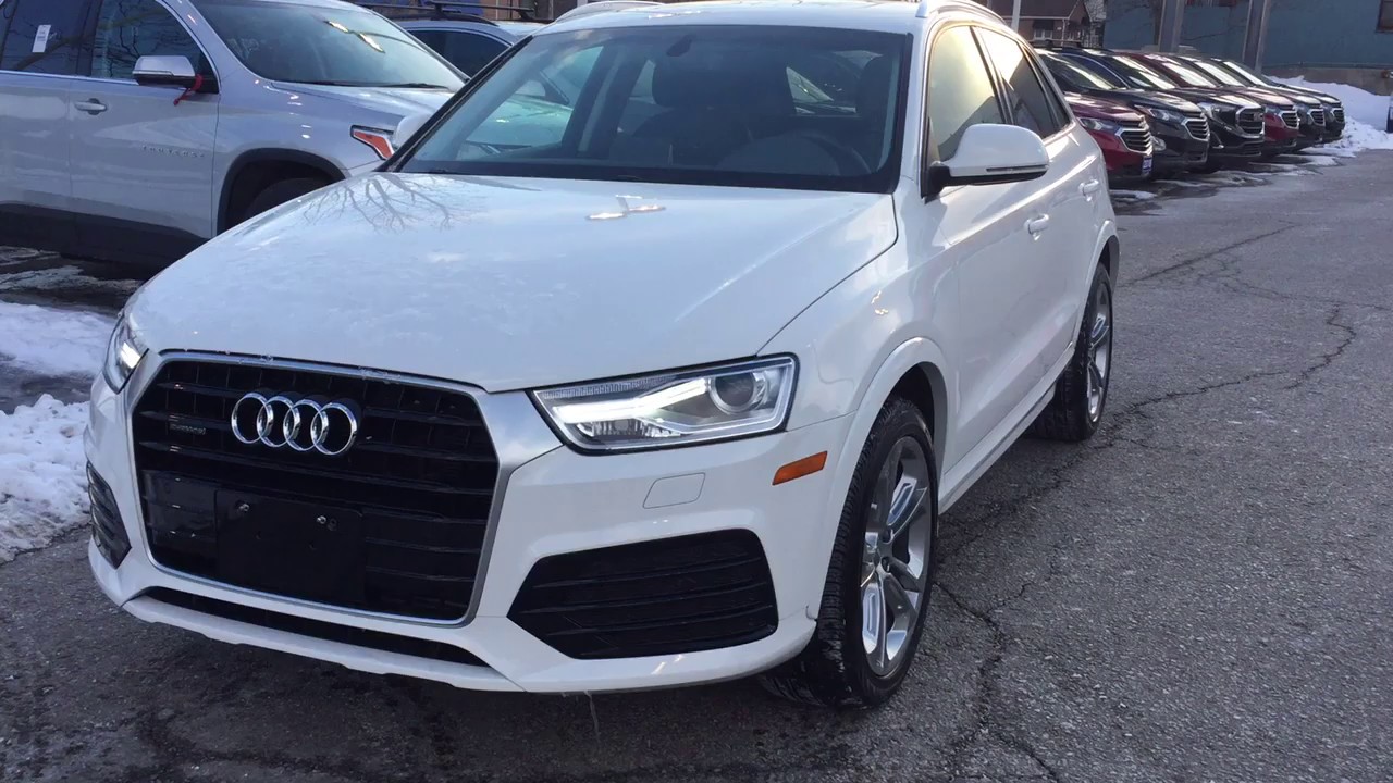 White 2018 Audi Q3  Review Oshawa null - Mills Motors Buick GMC - YouTube