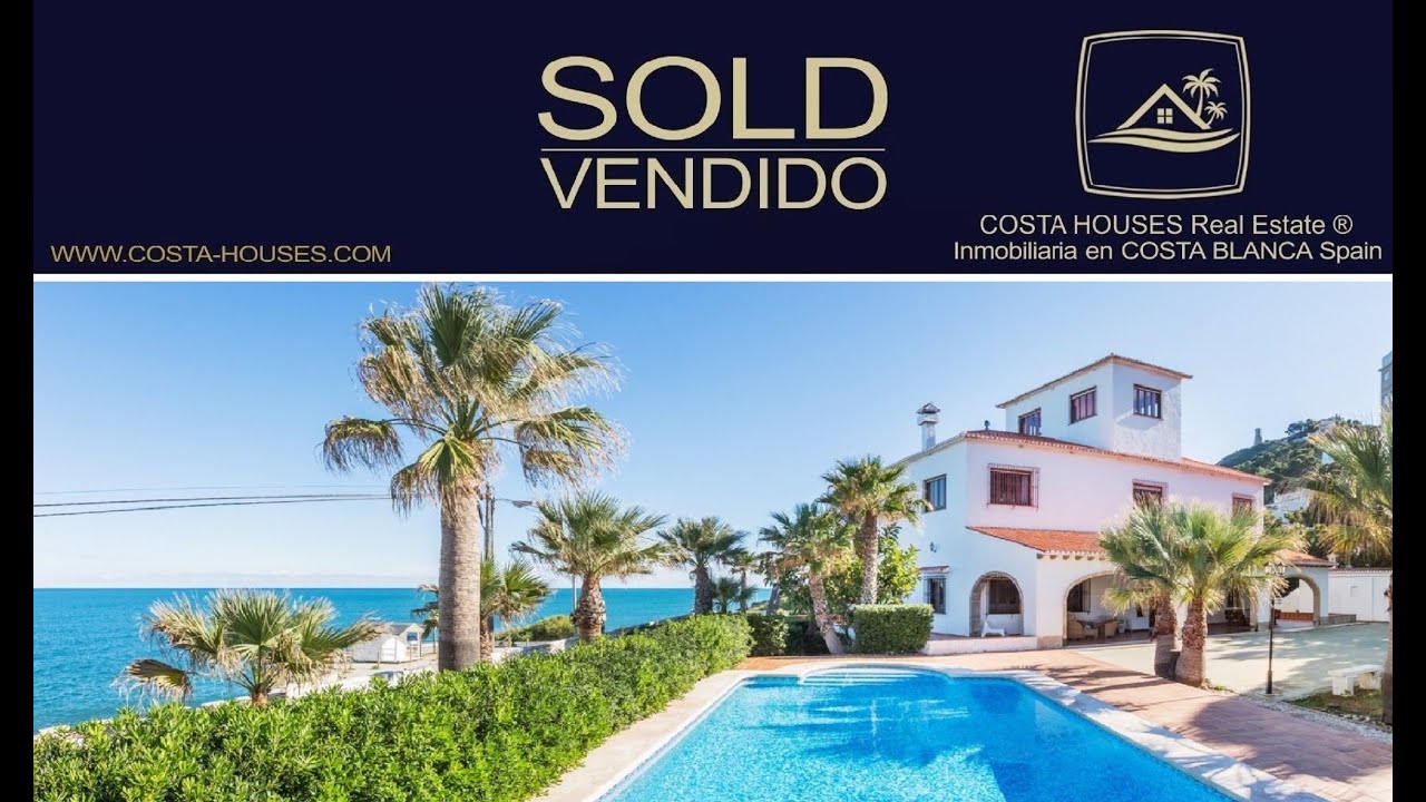 🏡 FIRST SEA LINE Villa in Las Rotas, Denia For Sale SEAFRONT Villa
