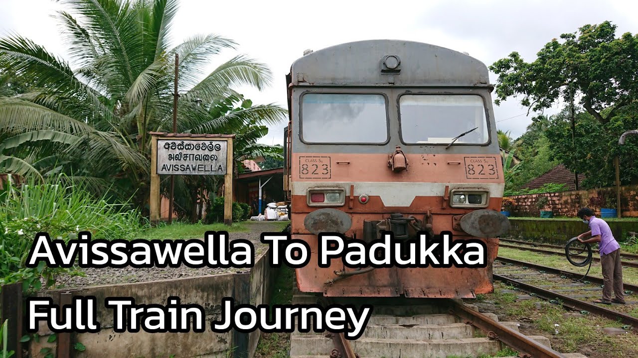 Avissawella To Padukka Full Train Journey With Kelaniwalley Parcel Train