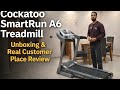 Cockatoo Smart-Run A6 Motorized Treadmill Review | 6HP Peak | Auto Incline | Bluetooth MP3 #HomeGym
