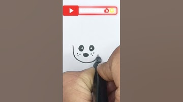 How To Draw a Cute Puppy 🐶 || Very Easy Puppy Drawing Tutorial || #drawing #video #tutorial #shorts