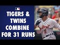 The Tigers and Twins play a wild one with a final score of 17-14!