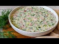 Запомните этот РЕЦЕПТ и Быстрее ГОТОВЬТЕ! Самая Вкусная ОКРОШКА! | Рецепт Окрошки на Кефире