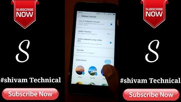 How To Turn On Wallpaper Carousel on Mi.By #shivamTechnical