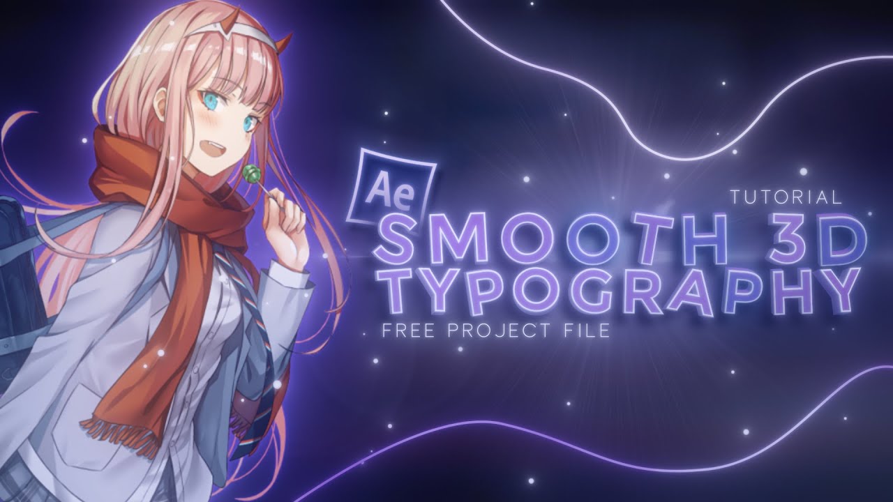 TUTORIAL TYPOGRAPHY 3D CAMERA MOVEMENTS | FREE PROJECT FILE - YouTube