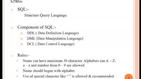 SQL Database Comments