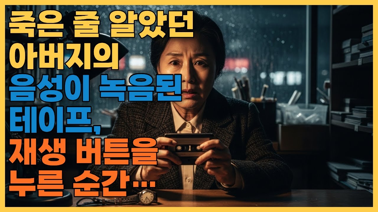 죽은 줄 알았던 아버지의 음성이 녹음된 테이프, 재생 버튼을 누른 순간… #사연라디오 #시니어드라마 #오디오북