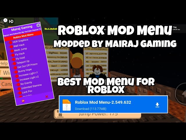 OS MELHORES]😱 Roblox Mod Menu》Max Mods & Mairaj Gaming The Master Kramers  & Sami Gaming #5 [2022]✓ 