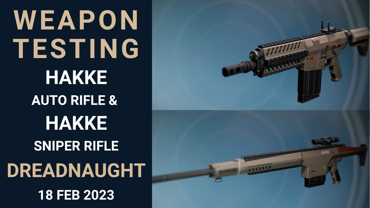 Destiny 1 - Weapon Testing - Hakke Auto Rifle & Sniper Rifle against Cabal - Dreadnaught - 18 Feb 23