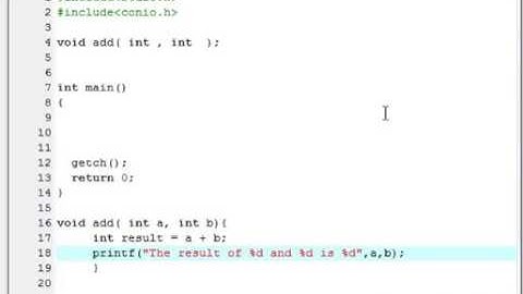 025  25   C Programming Video Tutorials for Beginners   Function Parameters  Arguments with example