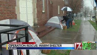 With bad weather on the way, Durham Rescue Mission will open an emergency shelter