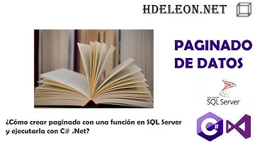 ¿Cómo crear paginado con una función en SQL Server y ejecutarla con C# .Net?