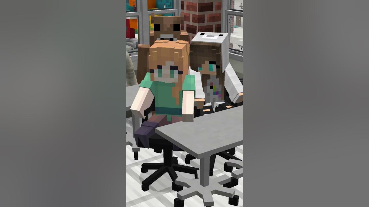 JUNGS vs MÄDCHEN - WENN DIE SCHULE NEUE STÜHLE BEKOMMT | MINECRAFT #SHORTS - YouTube