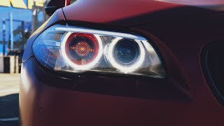 BMW 5 F10 | оклейка кузова в бордовый матовый сатин | 2 ВЫПУСК