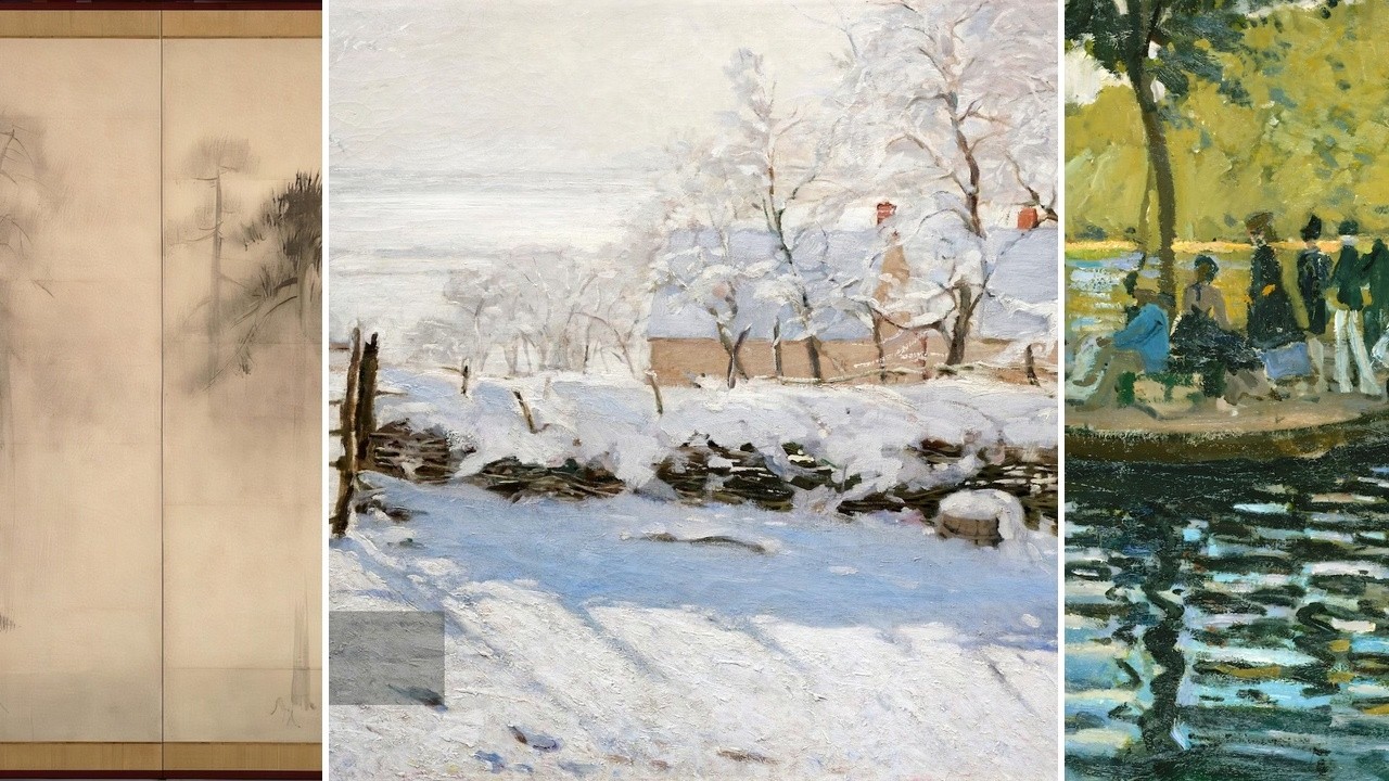 Masterpieces TV — Silent Art Gallery · September 15 Afternoon | Monet · The magpie & others
