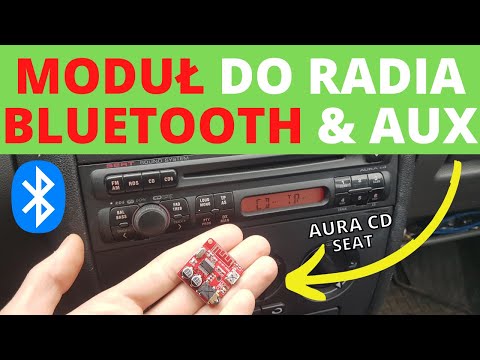 Radio samochodowe bluetooth AURA CD 2 II moduł audio do radia samochodowego montaż jak zamontować po