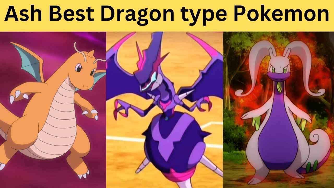 Strongest dragon type pokemon of Ash in Hindi Ranking All ash dragon