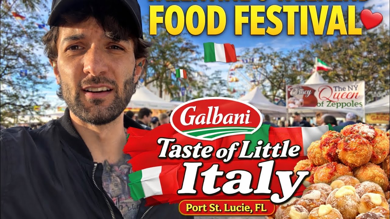 Фестиваль «Вкус Маленькой Италии» от компании Galbani в традиционном стиле, Порт-Сент-Люси 🇮🇹 (Ви...