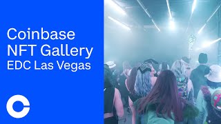 Coinbase NFT Gallery at EDC Las Vegas