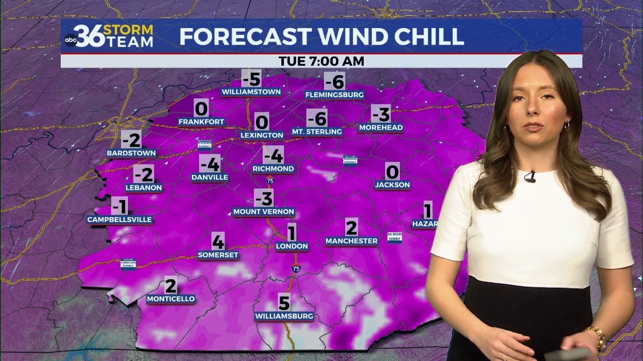 Bitter cold continues with dangerous wind chills to start the week
