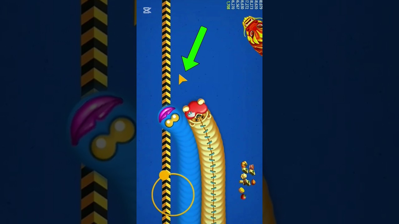 Worms Zone Io magic gameplay snake game 