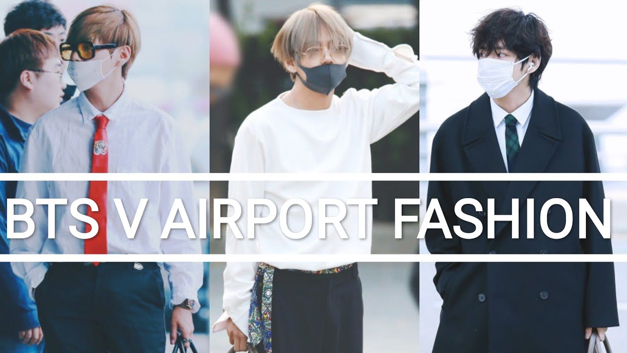 BTS V AIRPORT FASHION COMPILATION 2020 ( kimtaehyung)