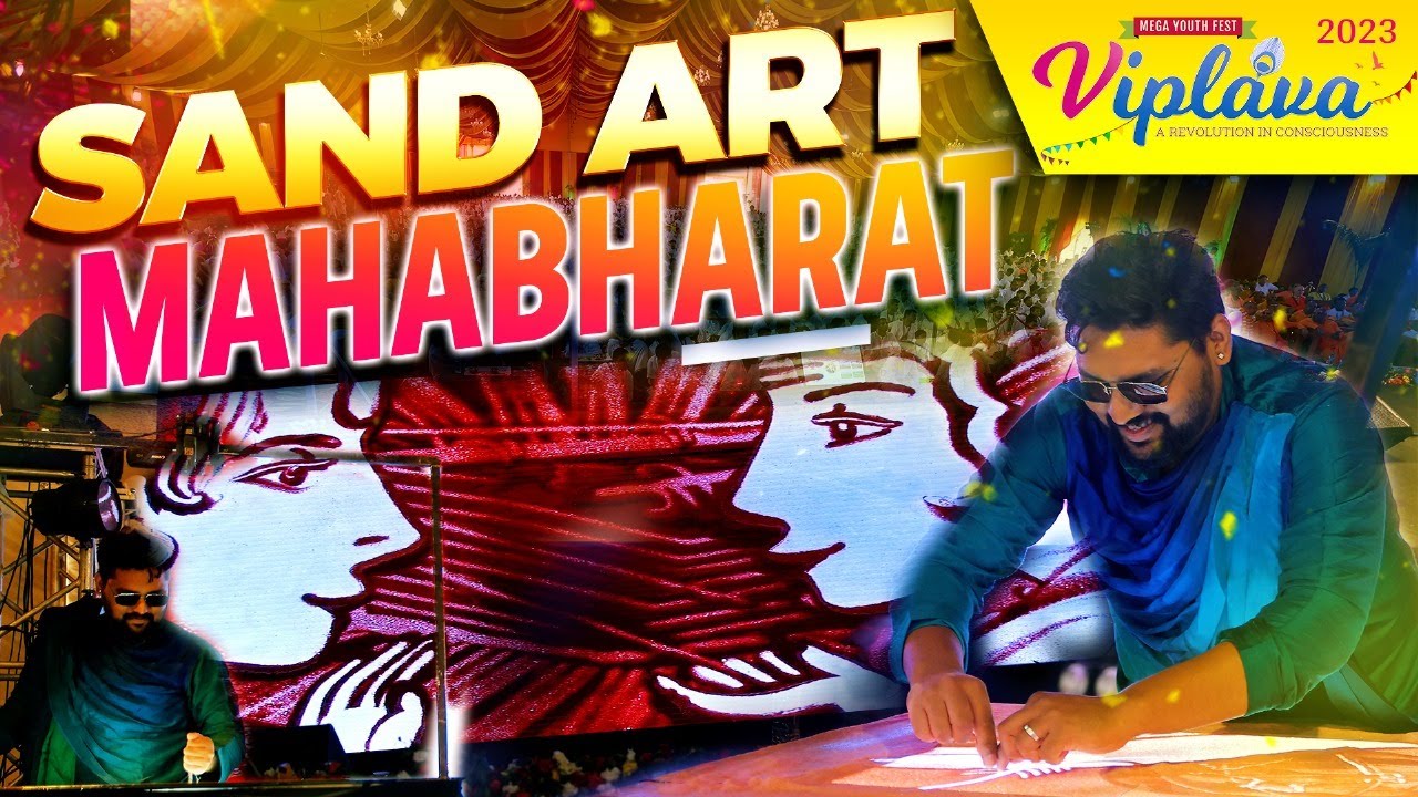 Mahabharat Story through Sand Art by Nitish Bharti Viplava 2023 YouTube