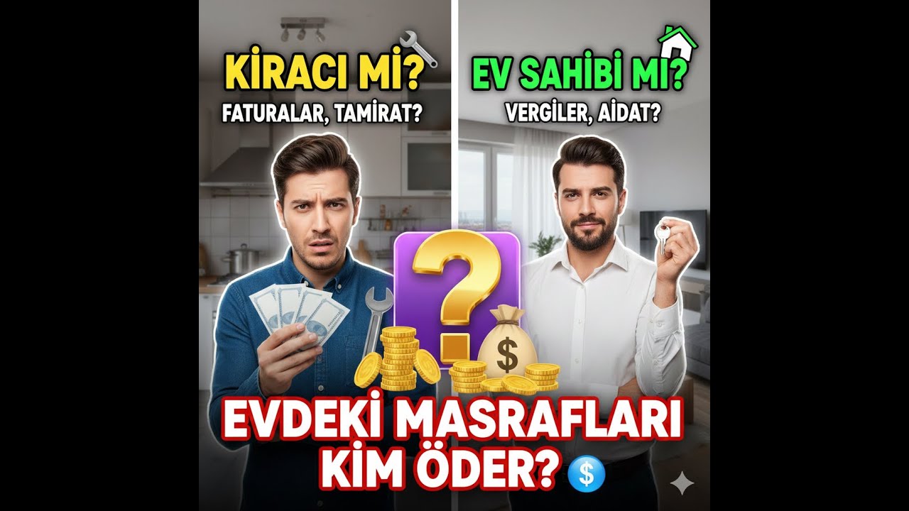 Evdeki Masrafları KİM ÖDER? 💸 Kiracı mı? Ev Sahibi mi ?