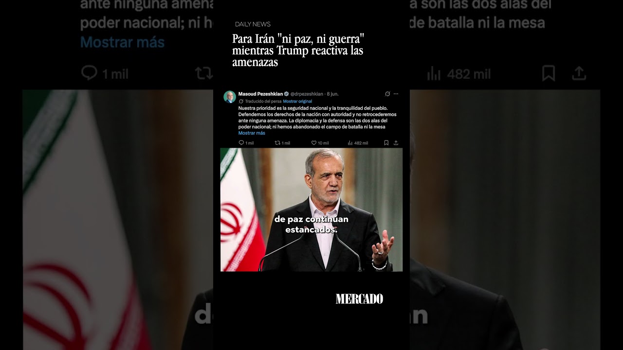 Para Irán  "ni paz, ni guerra"  mientras Trump reactiva las amenazas