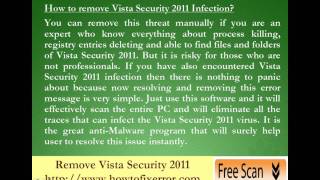 Remove Vista Security 2011 - Complete Removal Tuturial