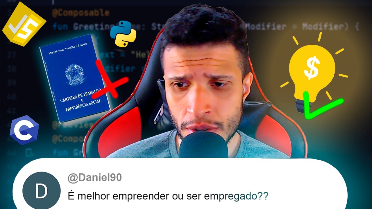 É Melhor Ser Empregado ou Empreender com PROGRAMAÇÃO? | Respondendo Inscritos