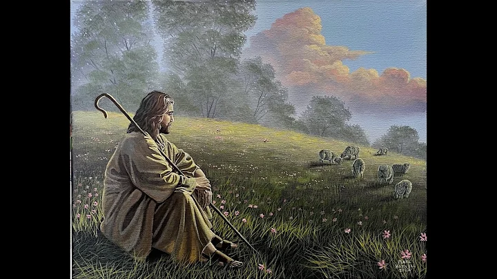 #71 The Good Shepherd | Acrylic and oil Painting T...