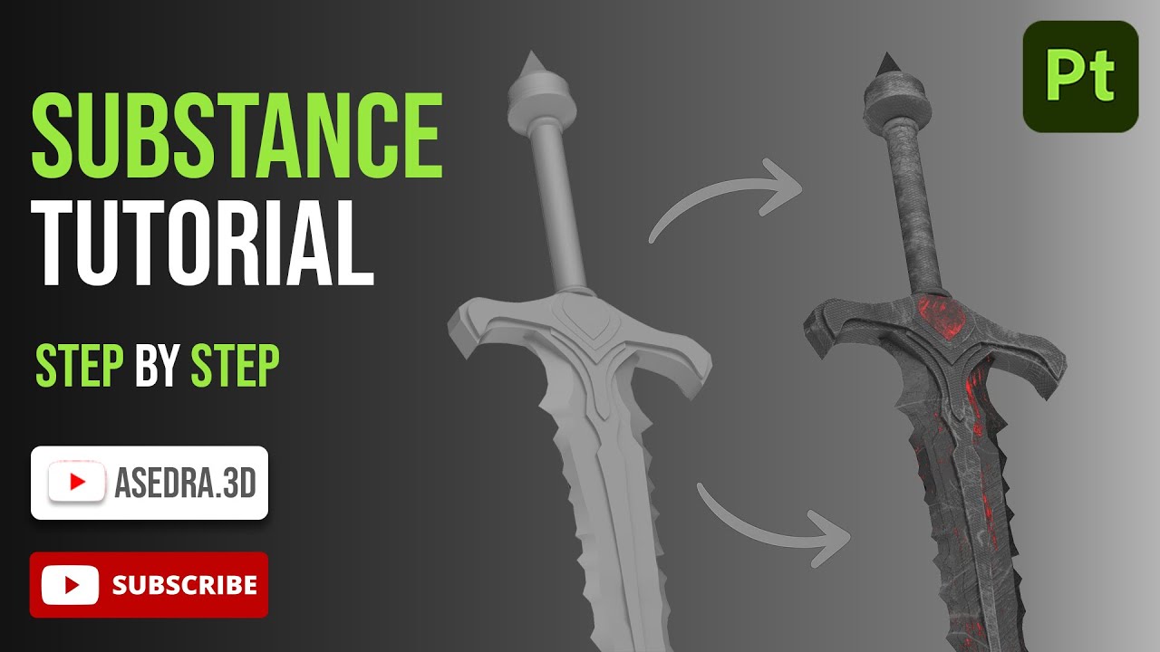 From Gray to Epic | Sword Texturing in Substance Painter (Beginner ...