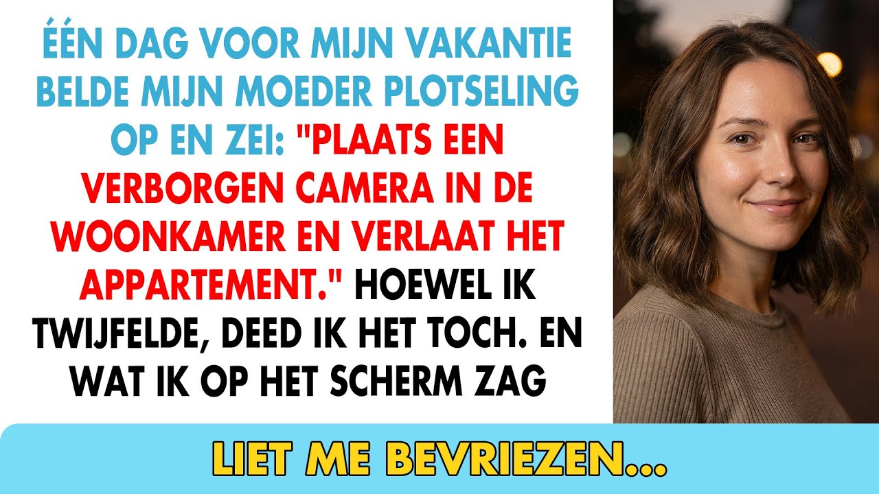 'Zet een verborgen camera in de woonkamer en vertrek', zei mijn moeder - en toen ik terugkwam...
