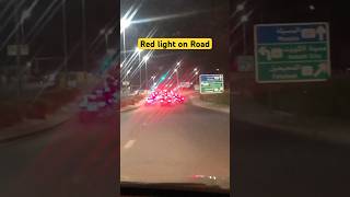 Kuwait road traffic Red light on road #kuwait #travel #shorts