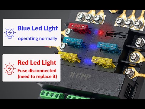 How to Wire a Fuse Block with Relay, WUPP 6 Circuits Fuse and Relay Box