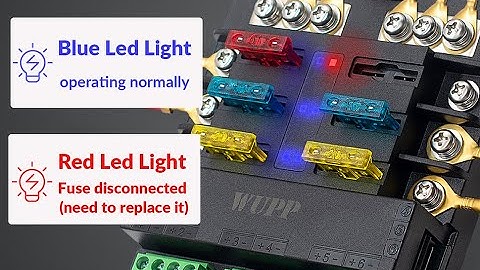 How to Wire a Fuse Block with Relay, WUPP 6 Circuits Fuse and Relay Box with ACC Interface