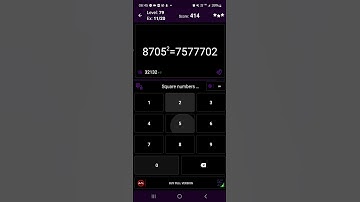 Math Tricks - Training mode - Square numbers ending in 05 - level 079 (Number Keyboard)