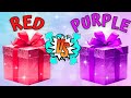 Escolha seu presente Vermelho ou Roxo 🎁 Choose Your Gift Red or Purple 🎁 Elige Tu Regalo 🎁