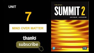 Summit 2 unit 7 third edition Wealth