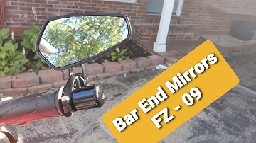 Yamaha FZ-09 Bar end Mirror install and modification (Knock off - CRG Arrow bar end Mirror)