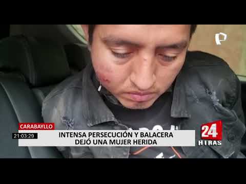 Persecución con balacera de policía a ladrones deja un herido en Carabayllo