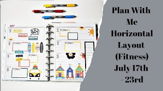 Plan With Me  - Fitness Planner (Horizontal Layout)